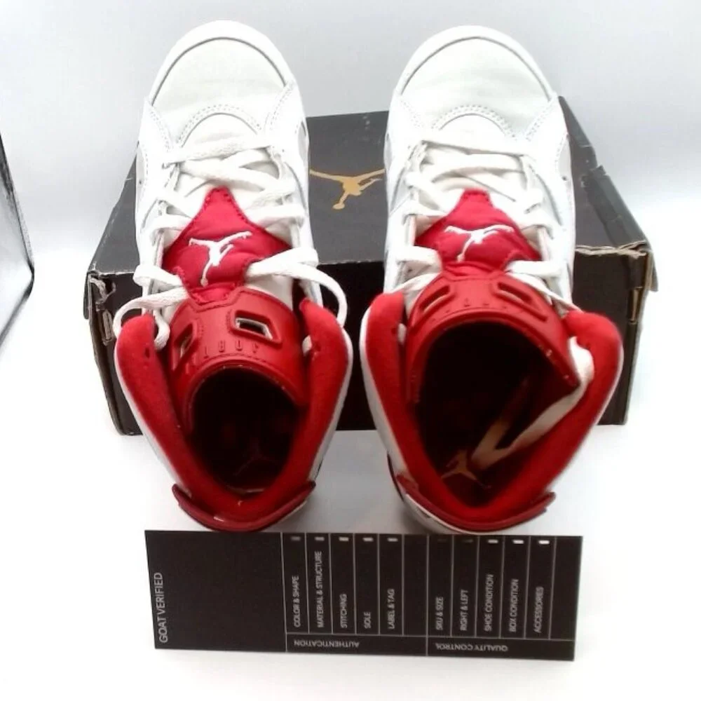 Nike Air Jordan 6 Retro BP White Red‎ Gray Kids 2.5 Y | GOAT Verified